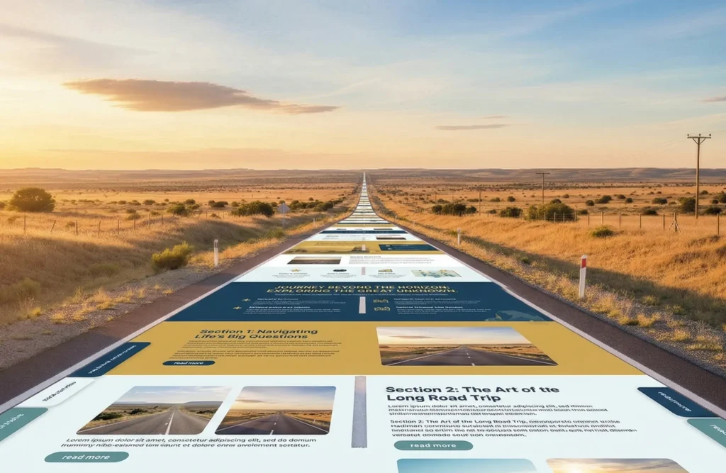 Long Form Webpage Road