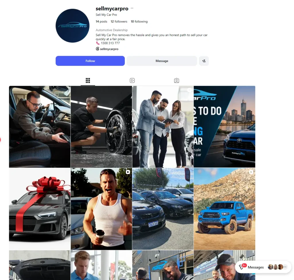 Sell My Car Pro Instagram Wall