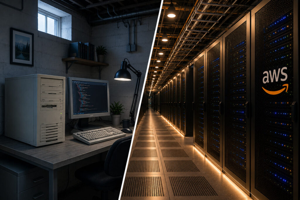 Slow Home Based Server vs an Advanced Data Centre