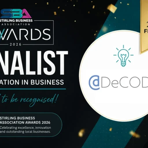 DeCODE SBA Award Finalist Banner