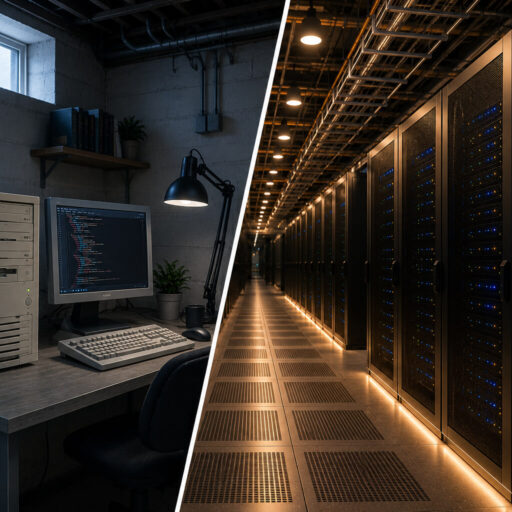 Slow Home Based Server vs an Advanced Data Centre