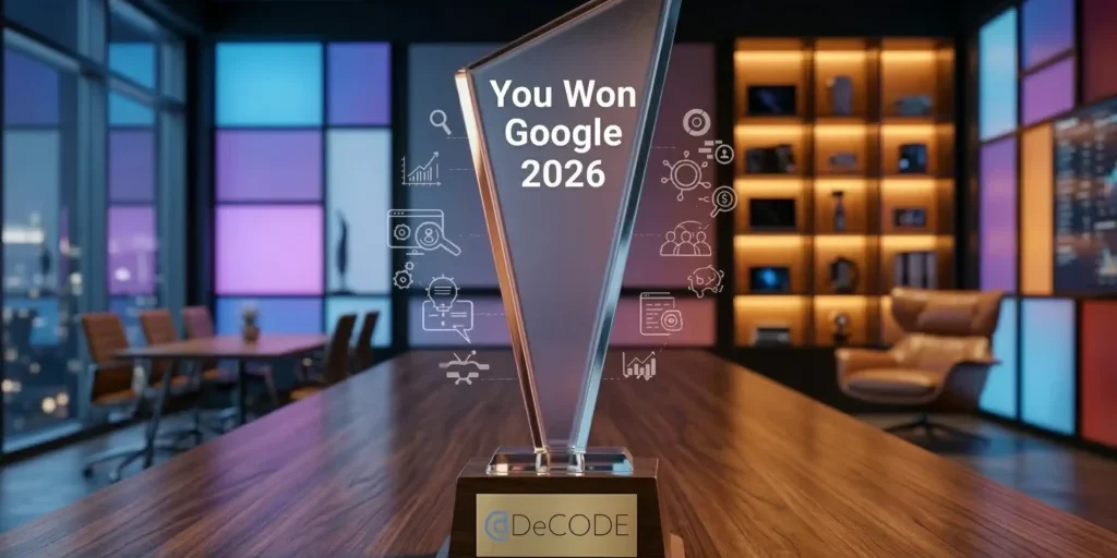 You Won Google 2026 Trophy